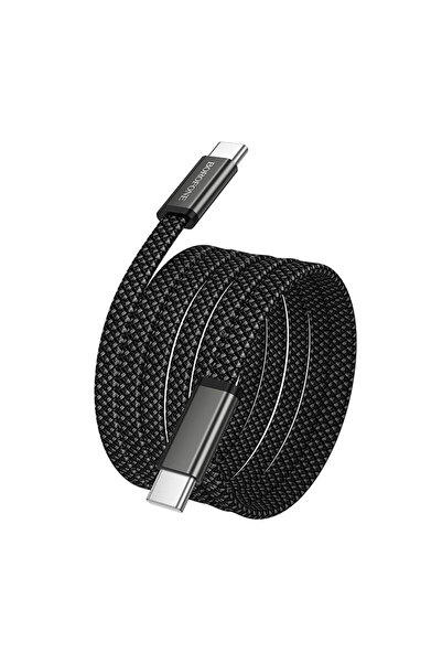 CLICK Borofone - Cablu de date Peace (BX124) - USB-C la USB-C, 60W, împletit ...