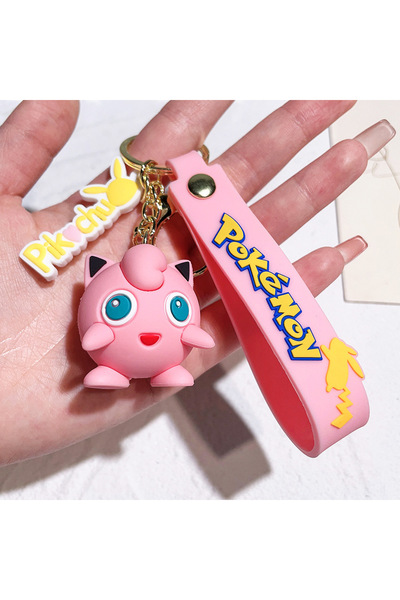 Choice6 3 Pokemon Pikachu Keychain Anime Action Figure Cute Charmander Psyduc...