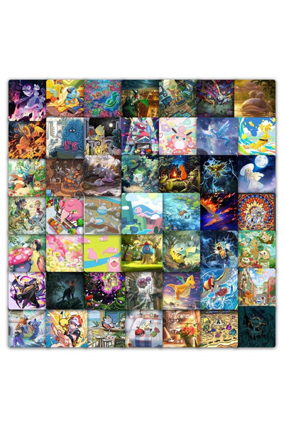 Choice4 354pcs 177pcs Pokémon card square stickers, childhood anime, Pocket M...