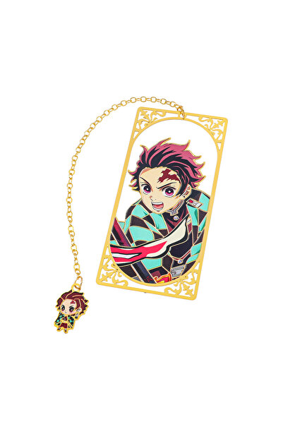 Choice4 funko SQ2350 Demon Slayer Anime Metal Bookmark with Chain Tanjiro Ren...