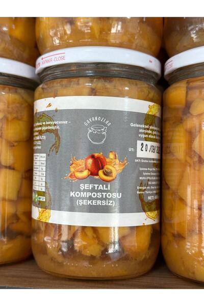 GAVANOZLAA ŞEFTALİ KOMPOSTOSU (ŞEKERSİZ) 660 ml