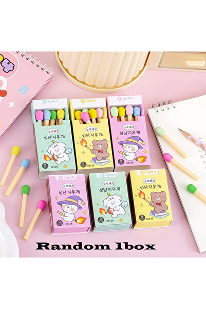 Choice Random 1box Matchbox Style Erasers 8 PCs, 3D Design Novelty Pencil Era...