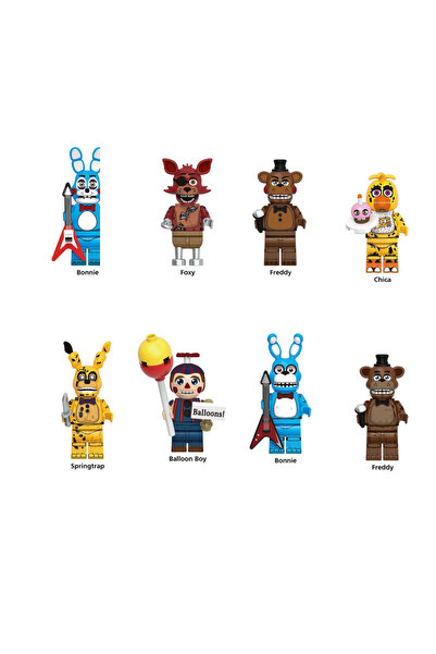 Choice بانداي V1004 جديد شخصيات مصغرة من لعبة FNAF Nights، مكعبات بناء شخصيات...