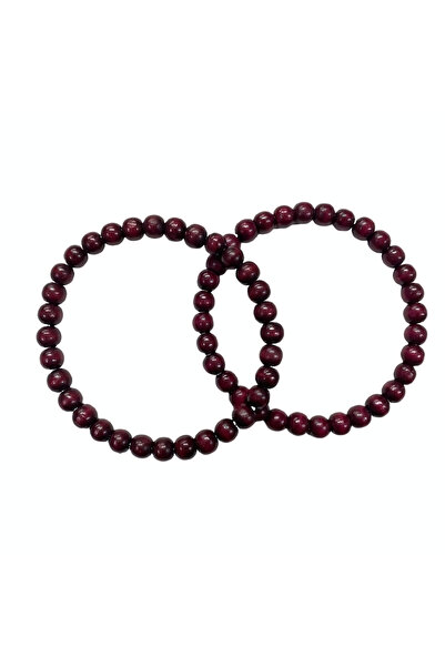 EleganTShoP Yuvarlak Ahşap Boncuk Çanta Sapı 11 cm ALT-46
