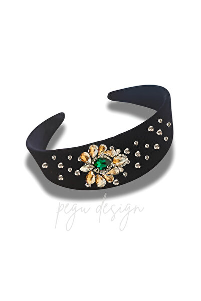 pegu baby collection ΣΕΙΡΑ DİANA ΜΕ ΠΕΤΡΕΣ ΛΟΥΞ ΚΑΙ ΜΑΥΡΟ ΒΕΛΟΥΔΙΝΟ ΣΤΕΦΑΝΙ