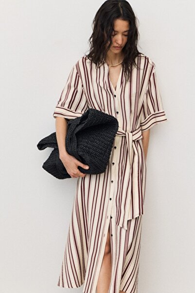 H&M Kuşaklı Elbise