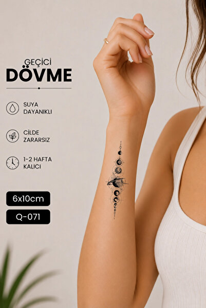 Barly Gezegen Geçici Dövme Tattoo