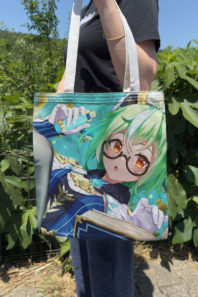 ZipZap Sucrose Genshin Impact V2 Double-Sided Canvas Print Tote Bag Anime Bag