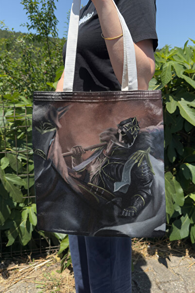 ZipZap Capitano Genshin Impact V2 Double-Sided Canvas Print Tote Bag Anime Bag