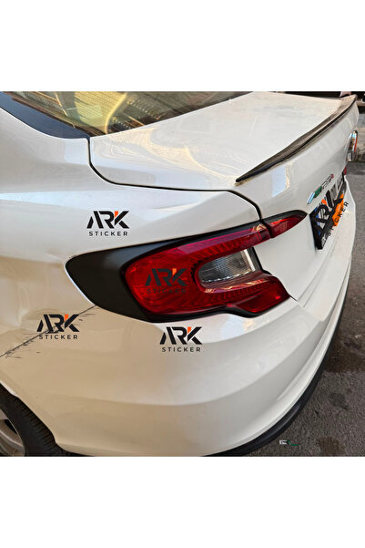 Ark Sticker Egea Sedan 2015-2020 Uyumlu Kalın Stop Kaplama Sticker Set Mat siyah