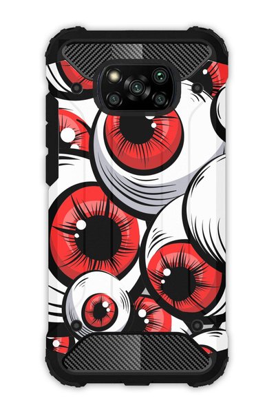 EGSTECH Poco X3 Nfc - X3 Pro Case Army Tank Full Protection Anti-Shock - Eyes