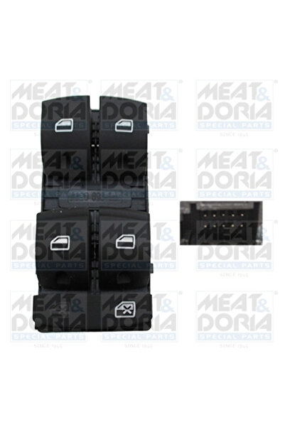 MEATDORIA Panou Comanda Geam Fata Stanga 26149 Audi A3/A6 C6/Q7