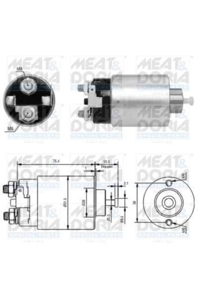 MEATDORIA Starter Electromotor 46178 Hyundai Galloper 1/Sonata 2/Sonata 3/Ter...