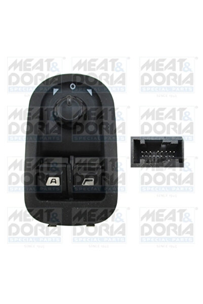 MEATDORIA Panou Comanda Geam Fata Stanga 26087 Peugeot 206 Vauxhall Signum