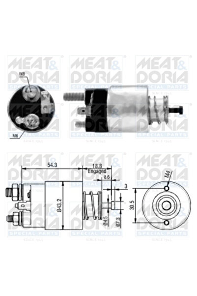 MEATDORIA Starter Electromotor 46135 Hyundai Atos/Getz/I10 1 Kia Picanto 1