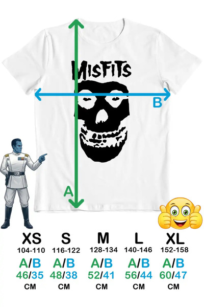 OEM Tricou Copii Baieti Misfits Fiend Skull Punk