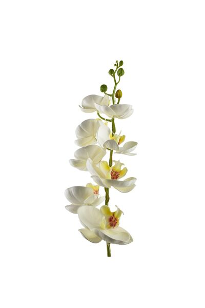 MONDEX Tijă de floare din plastic Viridis 85cm albă 1 buc.