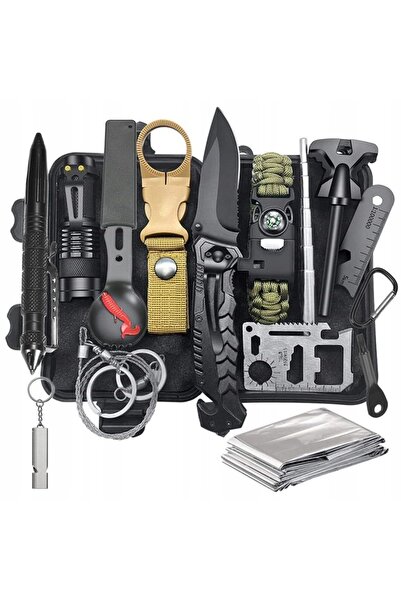 OEM Kit complet de supraviețuire 18-în-1 pentru camping, călătorii, off-road,...