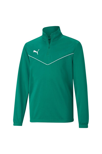 Puma Sportovní mikina - Zelená - Běžný střih