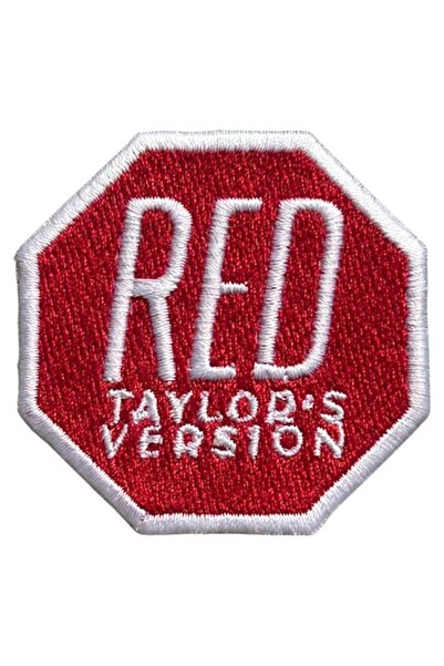 OEM Embroidered iron-on textile patch TS Eras Logo red and white album Red Ta...