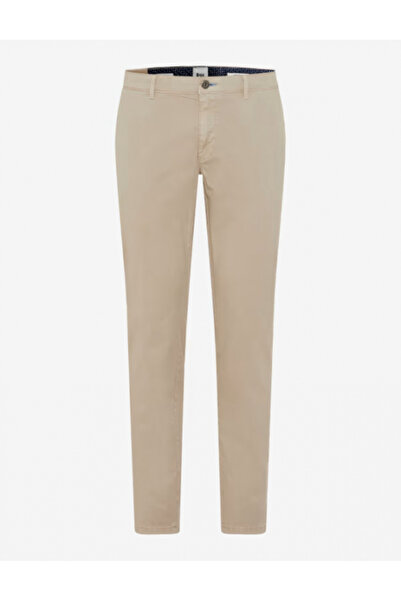 Brax Pantaloni chino din bumbac pentru bărbați SILVIO Slim Fit bej