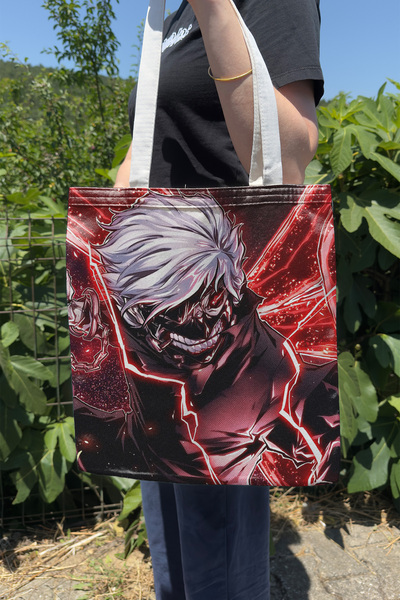 ZipZap Tokyo Ghoul V5 Geantă de vară și iarnă, cu imprimare pe pânză, cu două...