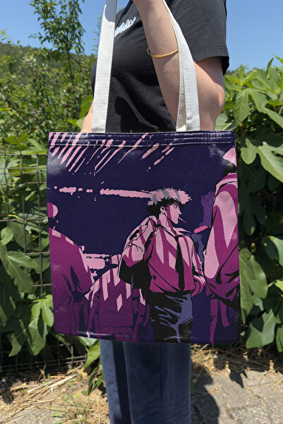 ZipZap Cowboy Bebop V4 Summer Winter Double-Sided Canvas Print Tote Bag Anime...