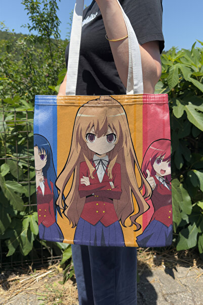 ZipZap Toradora! V1 Summer and Winter Double-Sided Canvas Print Tote Bag Anim...