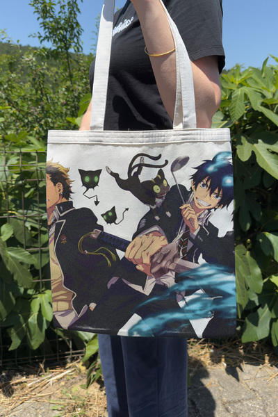 ZipZap Ao No Exorcist V5 Summer Winter Double-Sided Canvas Printing Tote Bag ...