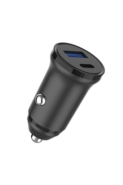 Cellara Incarcator Auto 20W Dual Usb C Pd 20W + Usb A Qc 3A - Negru