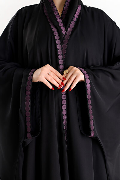 YOU ABAYA Abaya Good Quality Internet Fabric with Embroidery |   Black