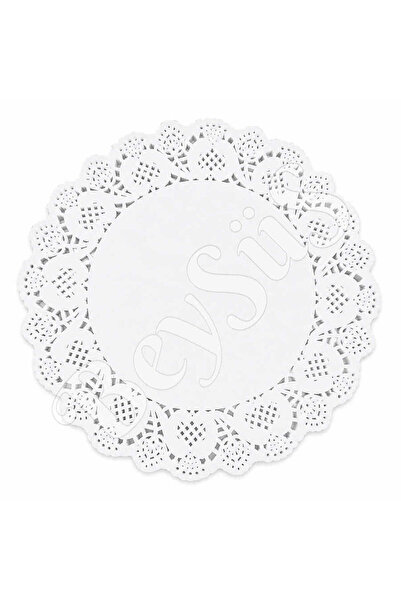 BeySüS 100Pcs Lace Paper Plate Mats 27 cm