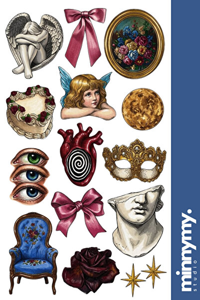 Genel Markalar Teatre Collection Sticker, Çıkartma, Ajanda, Günlük, Planlayıc...