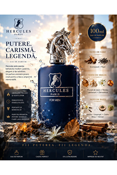 fragrance couture Hercules Paris For Men Apă de Parfum 100 ml – Parfum Arabes...