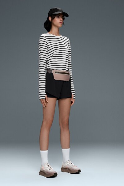 Oysho Striped long-sleeve technical T-shirt