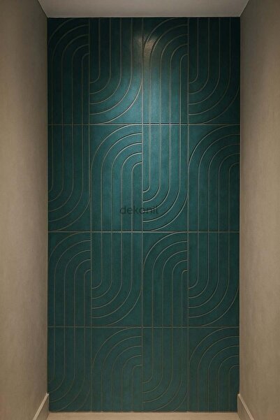 Dekonil 40x90 Cm Lena Çift Taraflı İşlemeli Mdf Oval Duvar Paneli 2'li Set