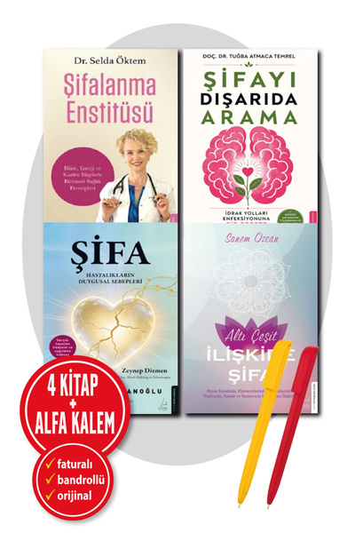 Destek Yayınları Alfa Kalem+Şifayı Dışarıda Arama+Şifa Enstitü+İlişkide Şifa+...