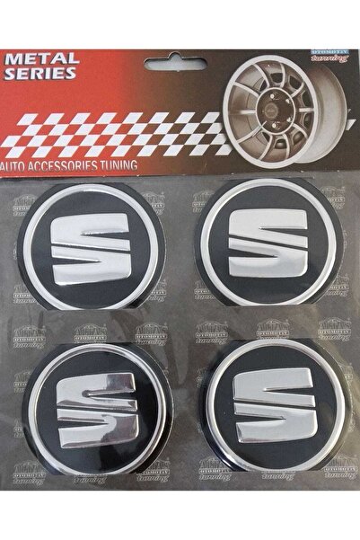 GARDENAUTO Seat Aluminum Adhesive Wheel Hub 4 Piece 60mm