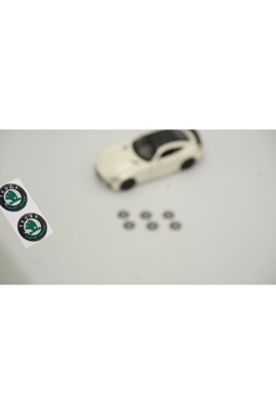 GARDENAUTO سكودا شعار عجلة القيادة الطوربيد 13mm قطرة ملصق شعار مجموعة