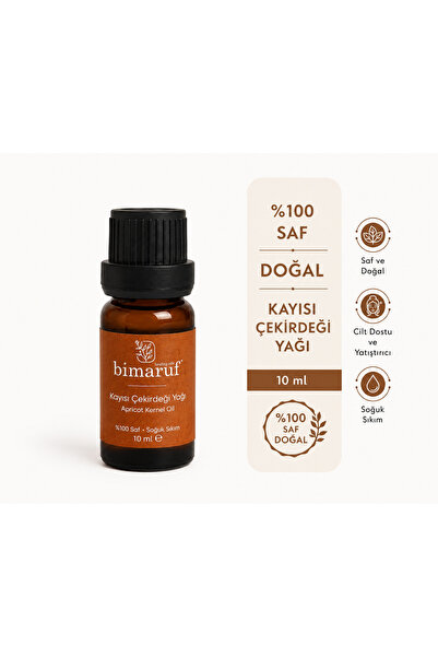 Kayısı Çekirdeği Yağı ( Apricot Kernel Oil ) Doğal ve Saf Soğuk Sıkım 10 ml