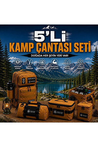 talentteles DESERT 5'Lİ KAMP ÇANTASI SETİ