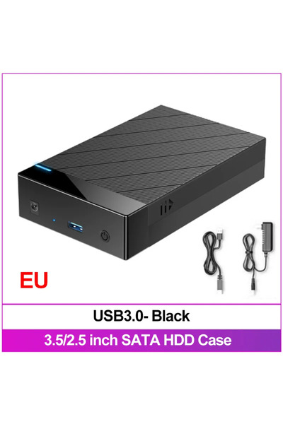 Choice 3.5 2.5Inch EU Black 3.5/2.5 inch HDD Case USB 3.0 to SATA External Ha...