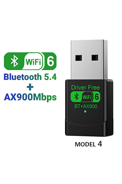 Choice محول واي فاي 6 طراز 4 ميني AX900 مع بلوتوث 5.4، بطاقة شبكة USB ثنائية ...