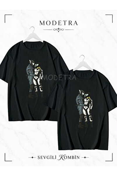 Modetra Women's and Men's Motor Enthusiasts Front Printed Lover Couple Combin...