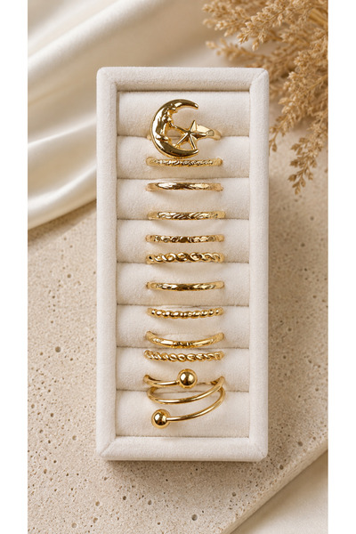 Dore Collection مجموعة خواتم تريند متعددة