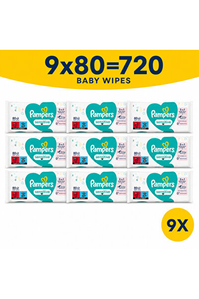 Prima Pampers Sensitive, Alcohol-Free and Fragrance-Free Sensitive Baby Wet W...