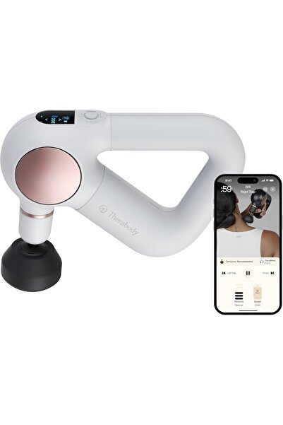 theragun Smart Sense massage gun with five speeds, LCD for guided massage & b...