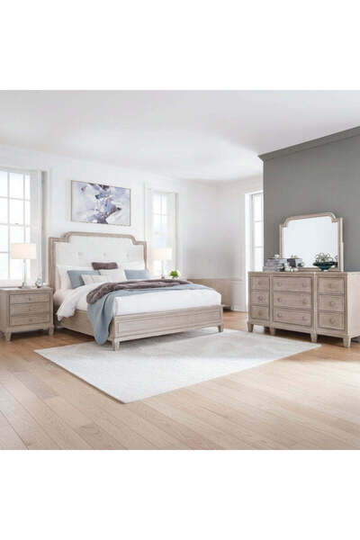 Ashley Furniture طقم غرفة نوم جورلاينا كينج بدون خزانة