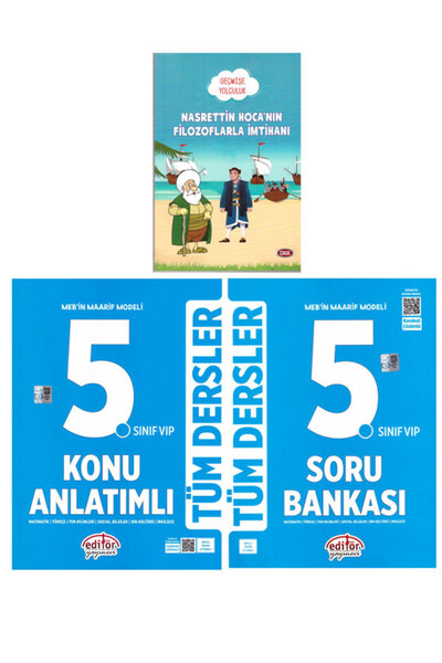 Editör Yayınevi 2027 Editör 5.Sınıf Tüm Dersler MEB in Maarif Modeli Konu Anl...
