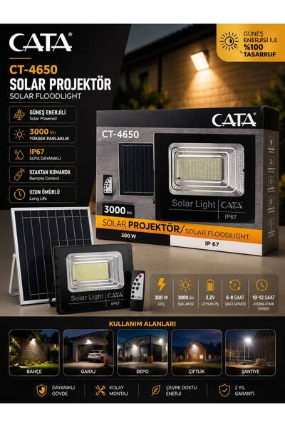 Cata SOLAR PROJEKTÖR 300W IP\67